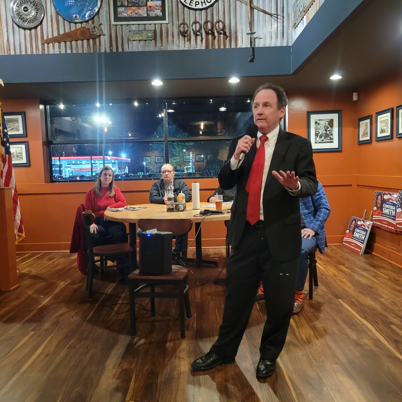 Chris Parker at a local restaurant